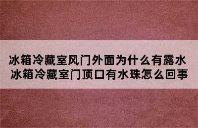 冰箱冷藏室风门外面为什么有露水 冰箱冷藏室门顶口有水珠怎么回事